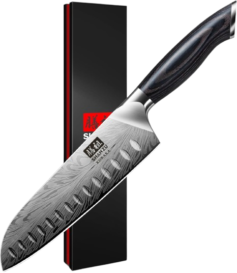 SHAN ZU 20cm Japanese Santoku Kitchen Knife