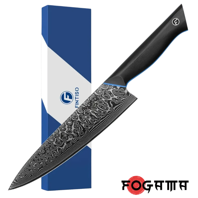 FINTISO Zeus 8-Inch Damascus Chef Knife